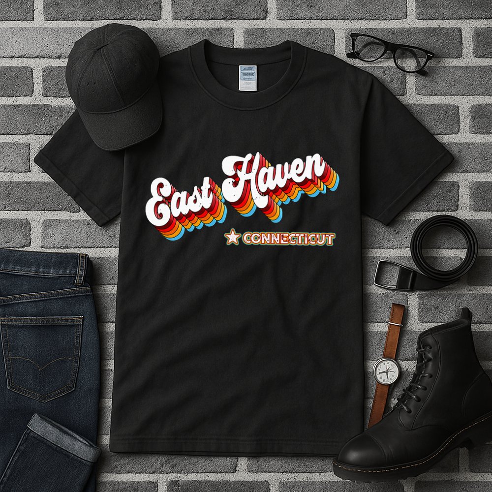 Retro 80s East Haven Connecticut Ct Tall T-Shirt