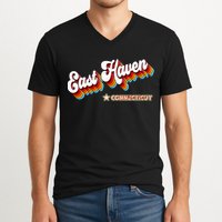 Retro 80s East Haven Connecticut Ct V-Neck T-Shirt