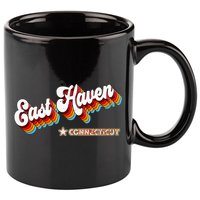 Retro 80s East Haven Connecticut Ct 11oz C Handle Ceramic Mug
