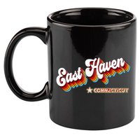 Retro 80s East Haven Connecticut Ct 11oz C Handle Ceramic Mug