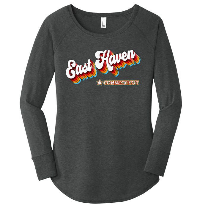 Retro 80s East Haven Connecticut Ct Women's Perfect Tri Tunic Long Sleeve Shirt