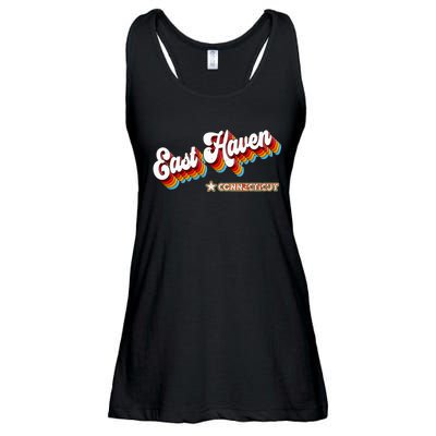 Retro 80s East Haven Connecticut Ct Ladies Essential Flowy Tank