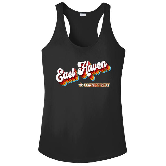 Retro 80s East Haven Connecticut Ct Ladies PosiCharge Competitor Racerback Tank