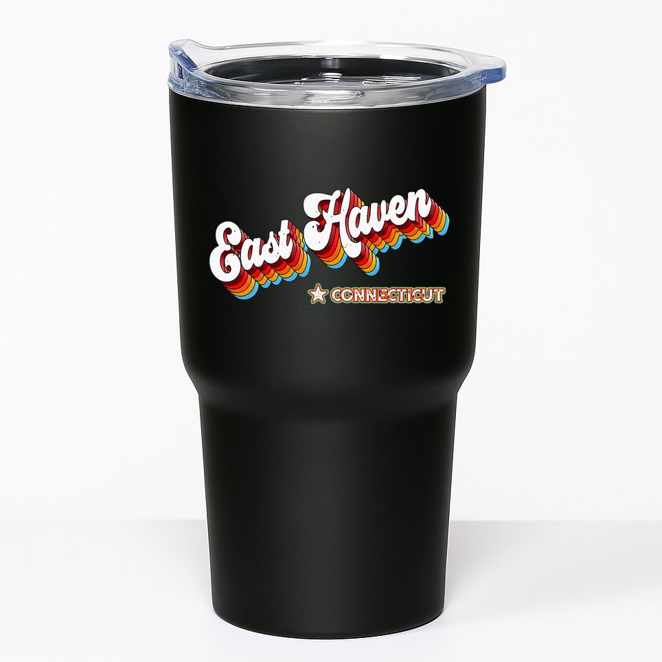 Retro 80s East Haven Connecticut Ct Tumbler