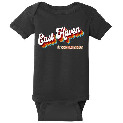 Retro 80s East Haven Connecticut Ct Baby Bodysuit