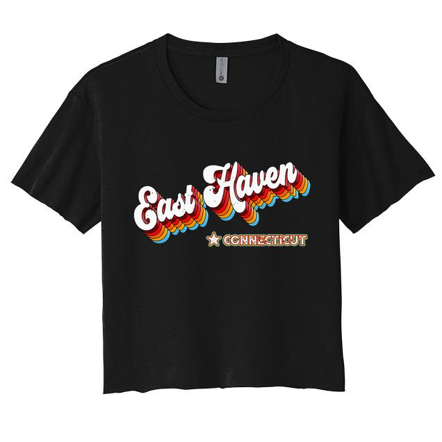 Retro 80s East Haven Connecticut Ct Crop Top