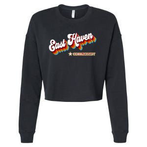 Retro 80s East Haven Connecticut Ct Cropped Pullover Crew