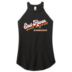 Retro 80s East Haven Connecticut Ct Women's Perfect Tri Rocker Tank