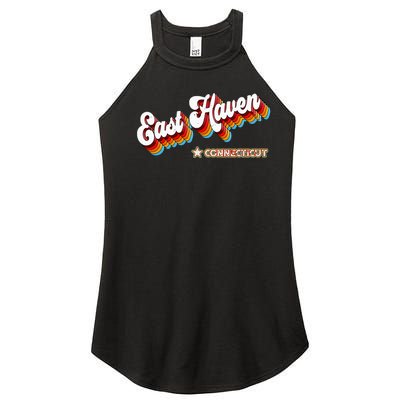 Retro 80s East Haven Connecticut Ct Women's Perfect Tri Rocker Tank