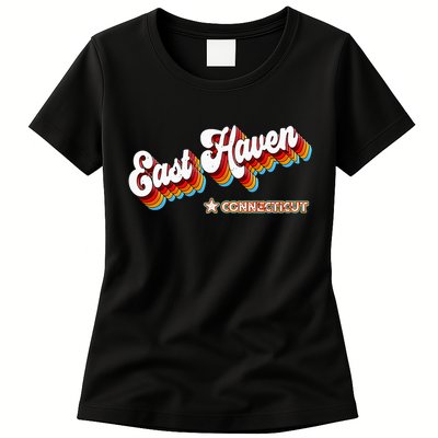Retro 80s East Haven Connecticut Ct Womens T-Shirt