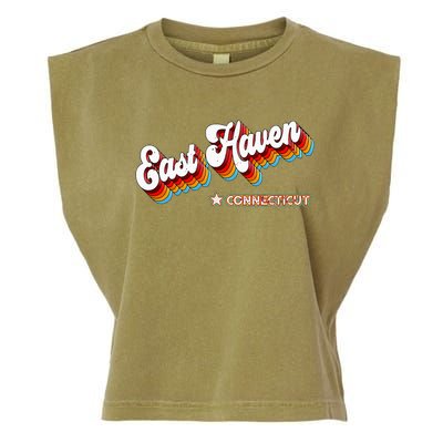 Retro 80s East Haven Connecticut Ct Garment-Dyed Women's Muscle Tee