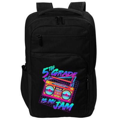 Retro 80's Fifth Grade Is My Jam Neon Boombox Impact Tech Backpack