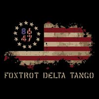 Resist 8647 Foxtrot Delta Tango USA Flag Protest Women Drawstring Bag