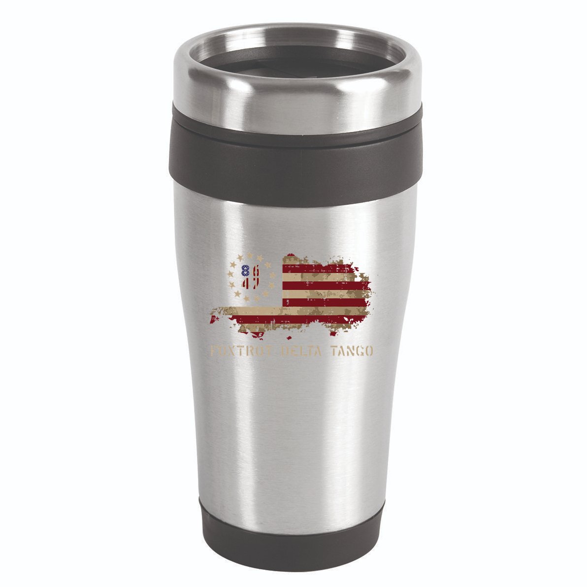 Resist 8647 Foxtrot Delta Tango USA Flag Protest Women 16oz Travel Tumbler
