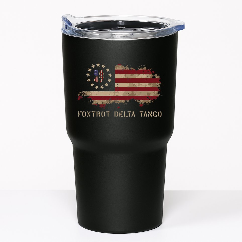 Resist 8647 Foxtrot Delta Tango USA Flag Protest Women Tumbler