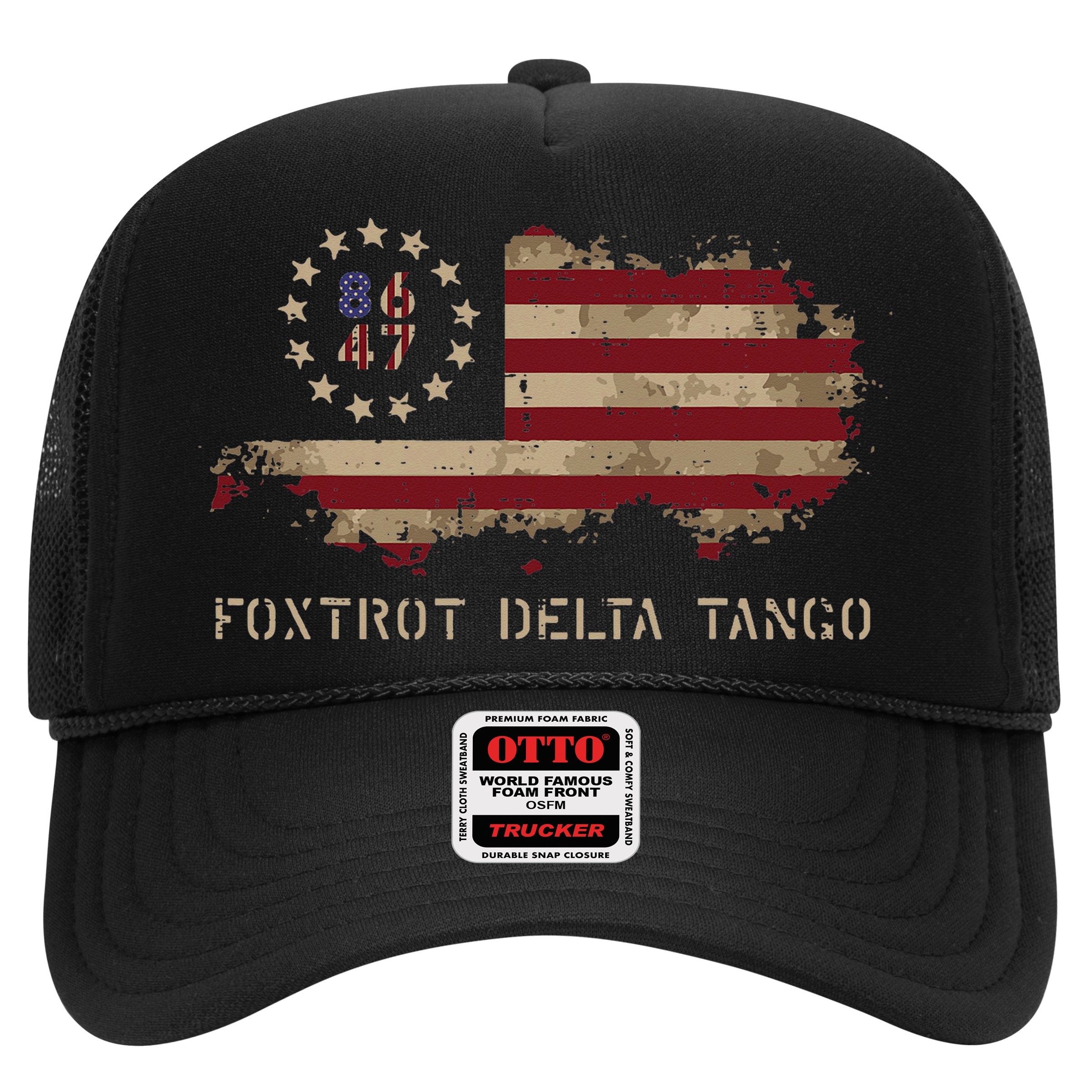 Resist 8647 Foxtrot Delta Tango USA Flag Protest Women Hat