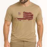 Resist 8647 Foxtrot Delta Tango USA Flag Protest Women Cooling Performance Crew T-Shirt