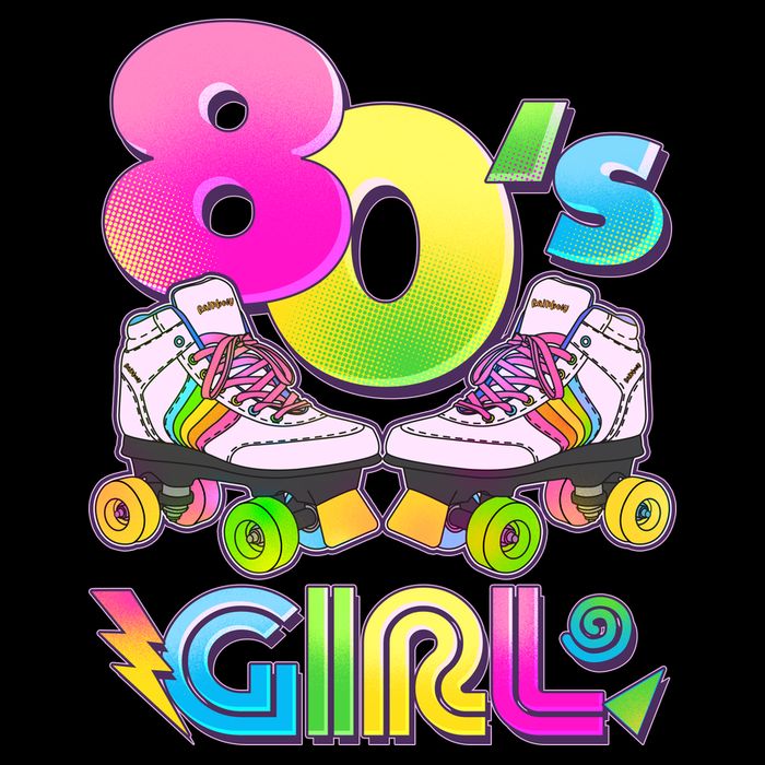 Retro 80's Girl Cute Roller Skates Backpack