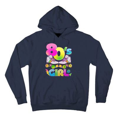 Retro 80's Girl Cute Roller Skates Tall Hoodie