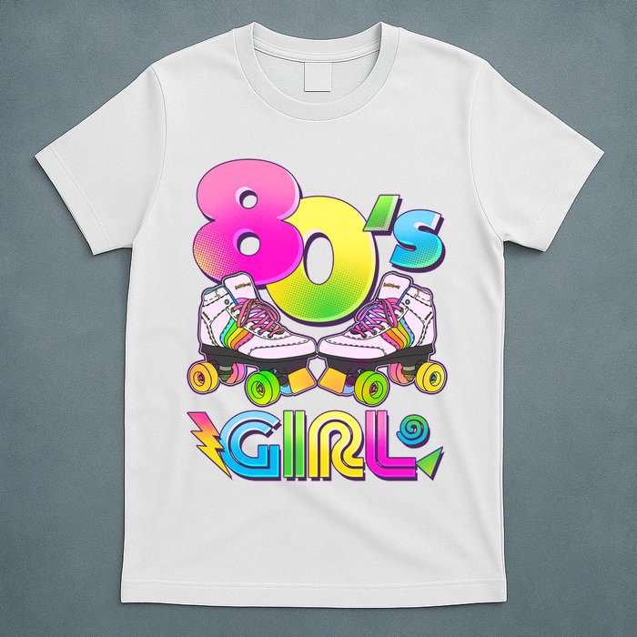 Retro 80's Girl Cute Roller Skates T-Shirt