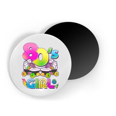 Retro 80's Girl Cute Roller Skates Magnet