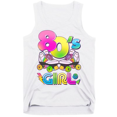 Retro 80's Girl Cute Roller Skates Tank Top