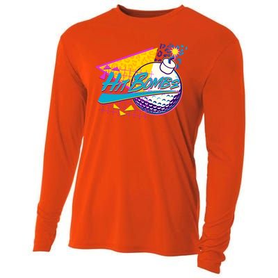 Retro 80's Hit Bombs Golfing Cooling Performance Long Sleeve Crew