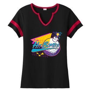 Retro 80's Hit Bombs Golfing Ladies Halftime Notch Neck Tee