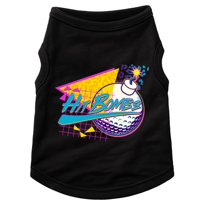 Retro 80's Hit Bombs Golfing Doggie Tank