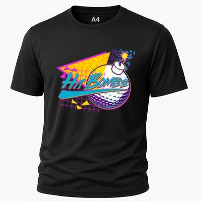 Retro 80's Hit Bombs Golfing Performance Shirt