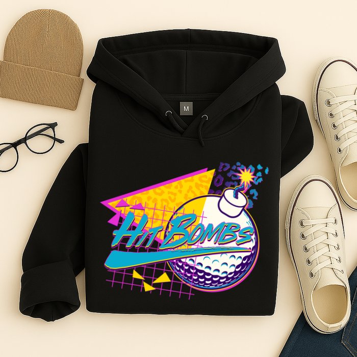 Retro 80's Hit Bombs Golfing Hoodie