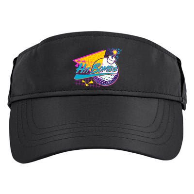 Retro 80's Hit Bombs Golfing Adult Drive Performance Visor