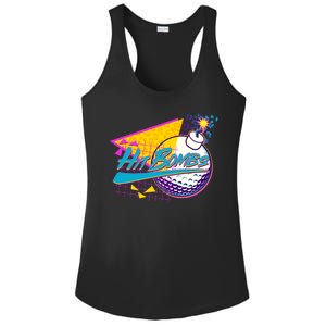 Retro 80's Hit Bombs Golfing Ladies PosiCharge Competitor Racerback Tank