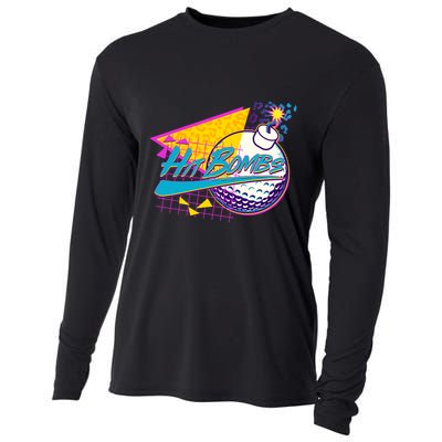 Retro 80's Hit Bombs Golfing Cooling Performance Long Sleeve Crew