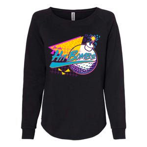 Retro 80's Hit Bombs Golfing Womens California Wash Sweatshirt