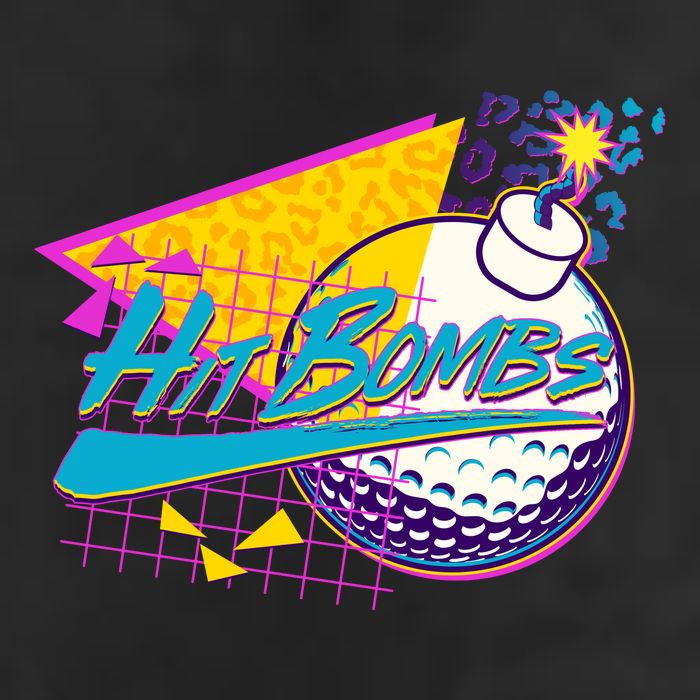 Retro 80's Hit Bombs Golfing 25L Jumbo Tote