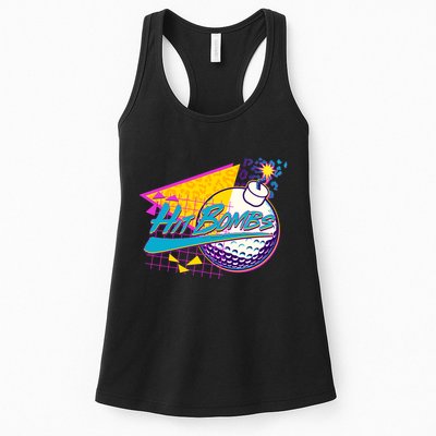 Retro 80's Hit Bombs Golfing Womens Tank Top
