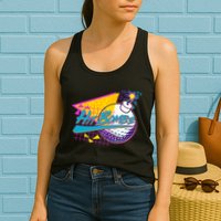 Retro 80's Hit Bombs Golfing Womens Tank Top