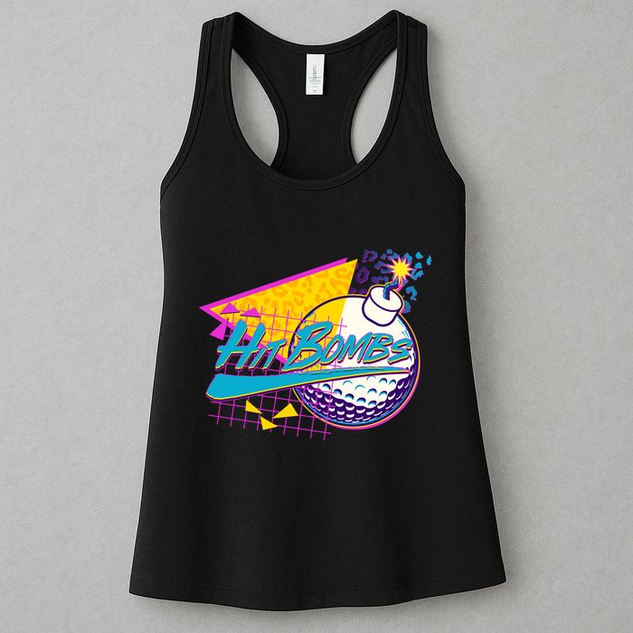 Retro 80's Hit Bombs Golfing Womens Tank Top