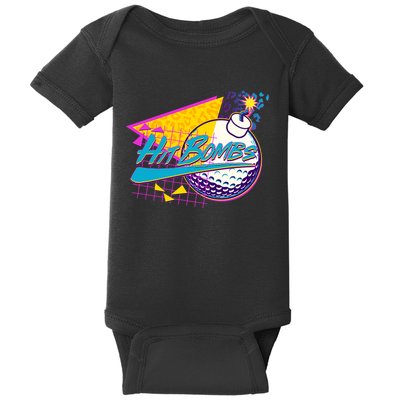 Retro 80's Hit Bombs Golfing Baby Bodysuit
