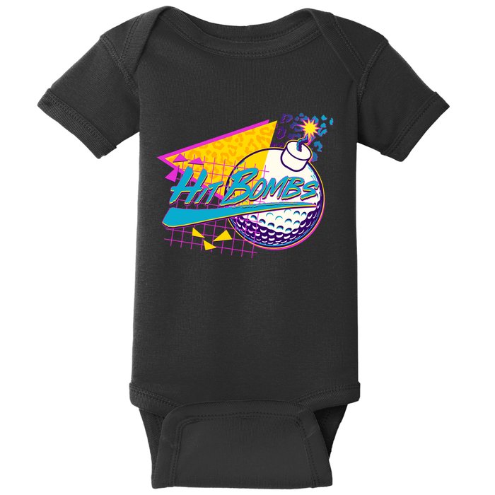 Retro 80's Hit Bombs Golfing Baby Bodysuit