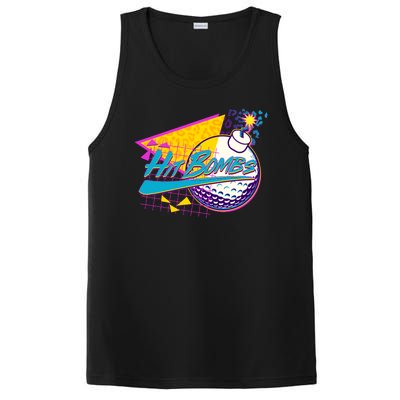 Retro 80's Hit Bombs Golfing PosiCharge Competitor Tank