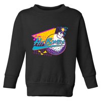 Retro 80's Hit Bombs Golfing Toddler Sweatshirt