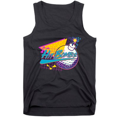 Retro 80's Hit Bombs Golfing Tank Top