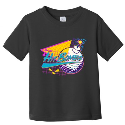Retro 80's Hit Bombs Golfing Toddler T-Shirt