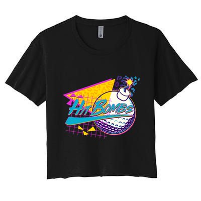 Retro 80's Hit Bombs Golfing Crop Top