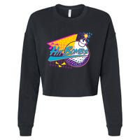 Retro 80's Hit Bombs Golfing Cropped Pullover Crew