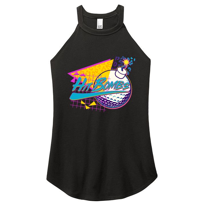 Retro 80's Hit Bombs Golfing Women's Perfect Tri Rocker Tank