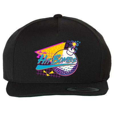 Retro 80's Hit Bombs Golfing Wool Snapback Cap
