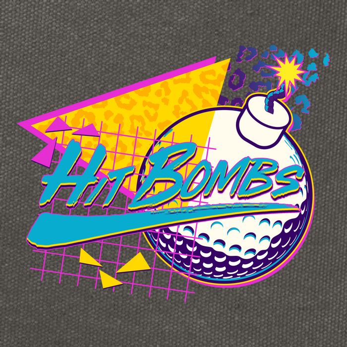 Retro 80's Hit Bombs Golfing Cotton Canvas Backpack
